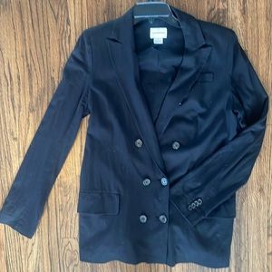 Black boyfriend Cotton Blazer- Stretchy!